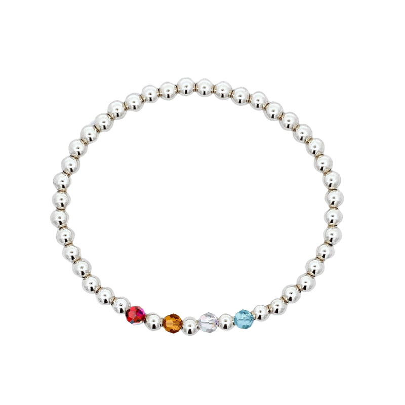 PULSERA PERSONALIZADA CON CRISTAL SWAROVSKI DE CADA MES